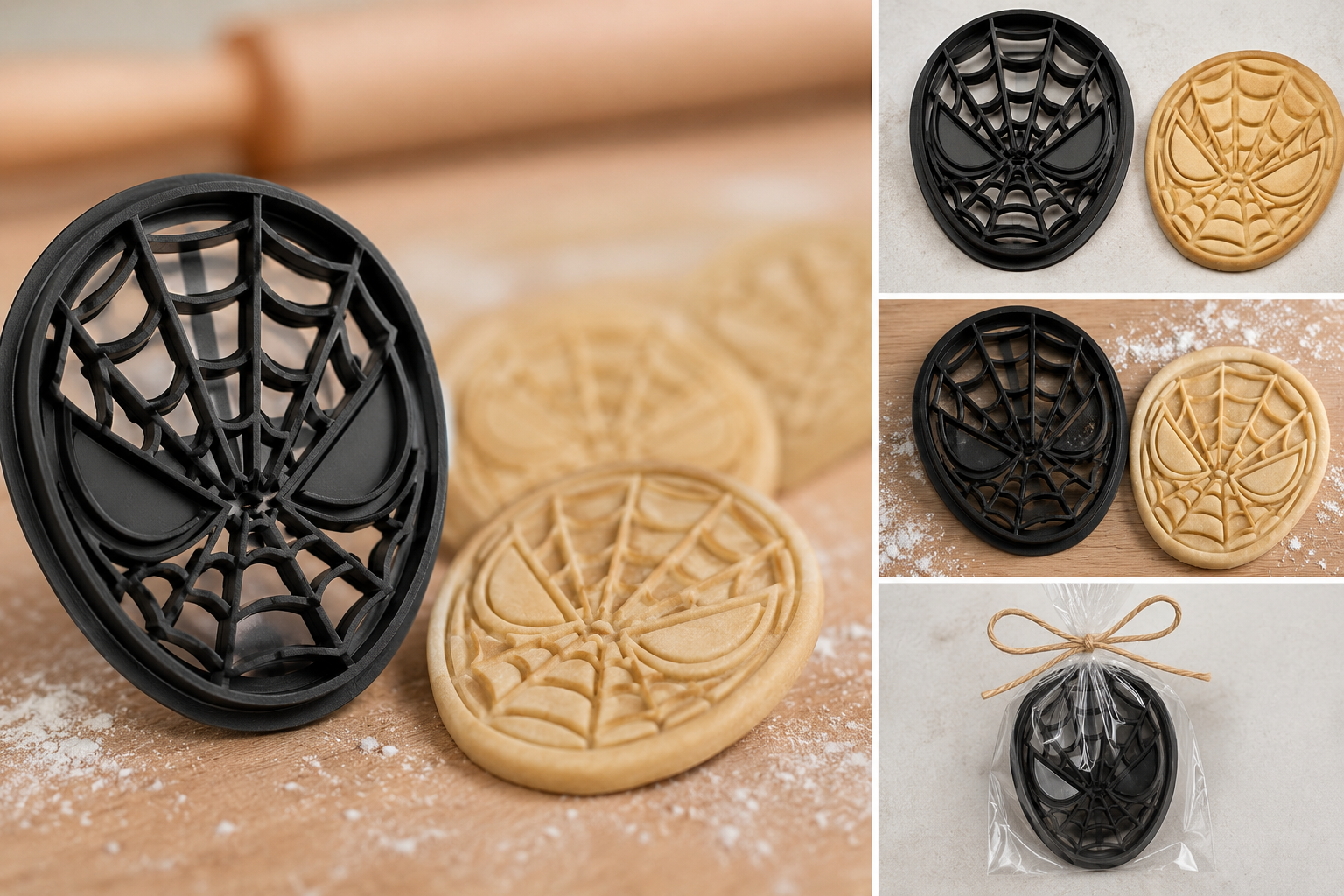 Spider-Man Keksausstecher | 3D gedruckter Cookie Cutter | Superhelden Ausstecher | Fondant Stempel | Geschenk für Marvel Fans
